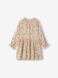 -Robe à fleurs en gaze de coton fille