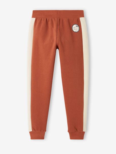 Pantalon jogging sport maternelle garçon bandes côtés noix de pécan 3 - vertbaudet enfant 