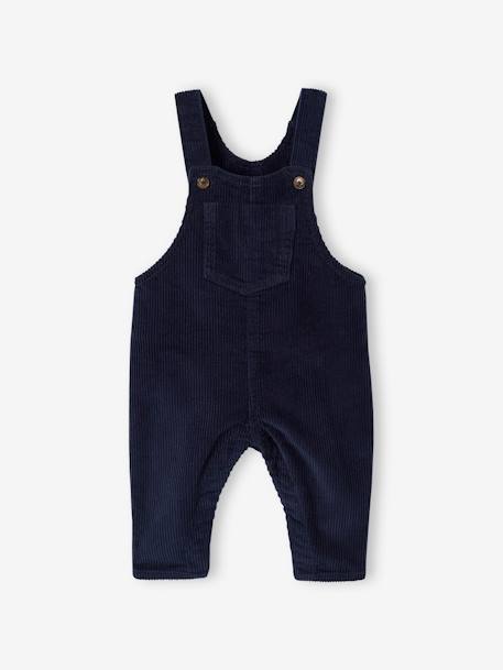 Ensemble 4 pièces bébé T-shirt + salopette + casquette + chaussettes bleu nuit 4 - vertbaudet enfant 