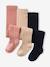 Lot de 3 collants bébé maille BASICS rose poudré+vieux rose+violine 3 - vertbaudet enfant 