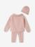 Ensemble en tricot bébé cardigan + legging + bonnet gris ardoise+mauve 15 - vertbaudet enfant 