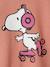 Sweat fille Snoopy Peanuts® vieux rose 3 - vertbaudet enfant 