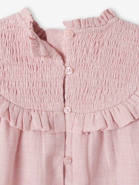 Blouse à smocks bébé et son bandeau assorti lilas 6 - vertbaudet enfant 