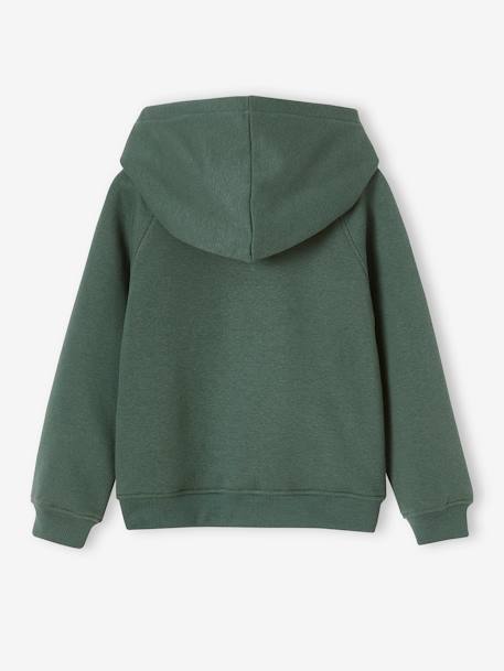 Sweat zippé à capuche motif 'Team' sport fille marine+vert+vert d'eau 5 - vertbaudet enfant 