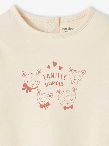 Lot de 2 T-shirts BASICS bébé manches longues rose+rose pâle 4 - vertbaudet enfant 