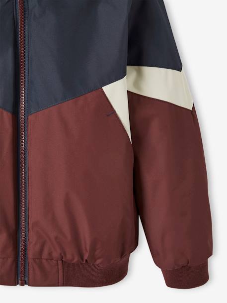 Blouson coupe-vent colorblock garçon bordeaux+COLORBLOCK CHAMOIS 5 - vertbaudet enfant 