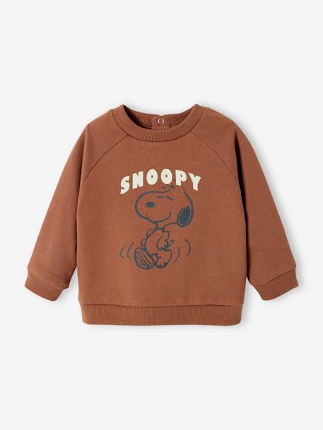 Sweat bébé Peanuts® Snoopy chocolat 1 - vertbaudet enfant 