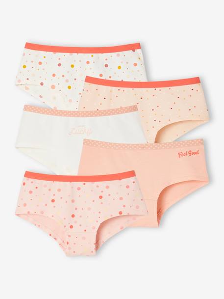 Fille-Sous-vêtement-Culotte-Lot de 5 shorties fille Pop