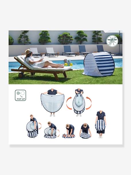 Tente anti-UV UPF50+ avec moustiquaire Babymoov MARINIERE 5 - vertbaudet enfant 