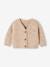 Gilet bébé en côtes perlées beige+marine 2 - vertbaudet enfant 