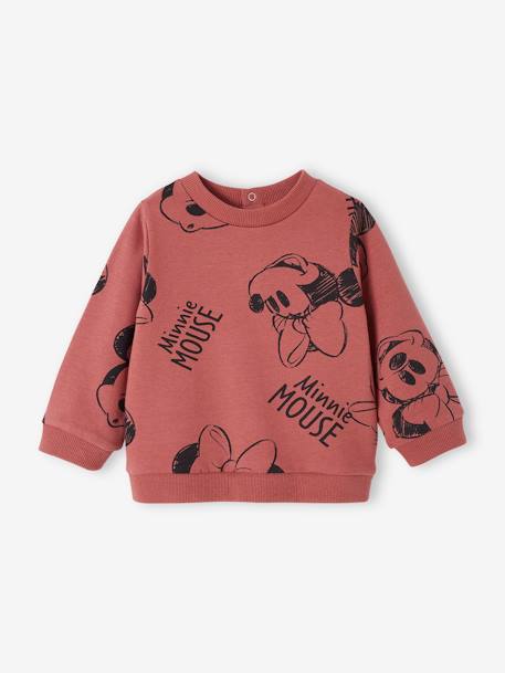 Sweat Disney® Minnie bébé vieux rose 1 - vertbaudet enfant 