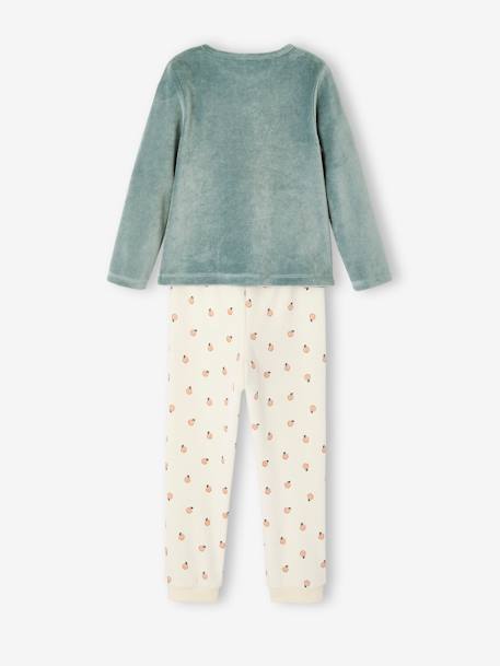 Pyjama fruits en velours fille pêche 4 - vertbaudet enfant 