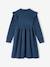 Robe à volants en tricot fille bleu nuit+rose poudré 3 - vertbaudet enfant 