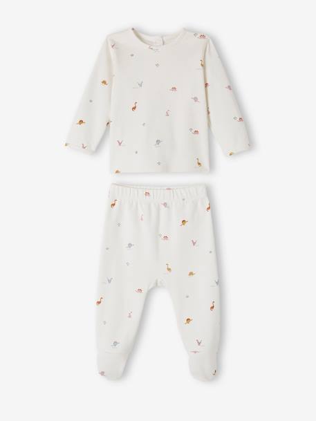 Lot de 2 pyjamas dinosaure bébé en interlock terracotta 3 - vertbaudet enfant 