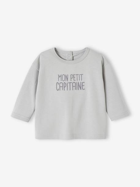 T-shirt personnalisable bébé écru+vert d'eau 7 - vertbaudet enfant 