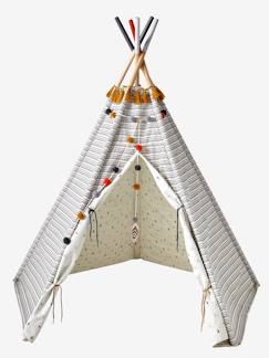 Jouet-Jeux d'imitation-Tentes et tipis-Tipi réversible Géronimo en tissu et bois FSC®