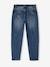 Jean Mom fit MorphologiK fille tour de hanches MEDIUM bleu jean+double stone+stone 5 - vertbaudet enfant 