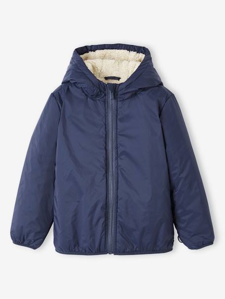 Parka 3 en 1 garçon avec blouson amovible bleu électrique+kaki+Marine grisé+noix de pécan 3 - vertbaudet enfant 