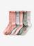 Lot de 5 paires de chaussettes maille côtelée/ajourée fille rose bonbon 1 - vertbaudet enfant 