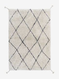 -Tapis coton Lavable Mini Berbere Noir & Blanc - LORENA CANALS