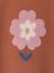 Sweat fantaisie motif fleur en bouclettes fille noisette 3 - vertbaudet enfant 
