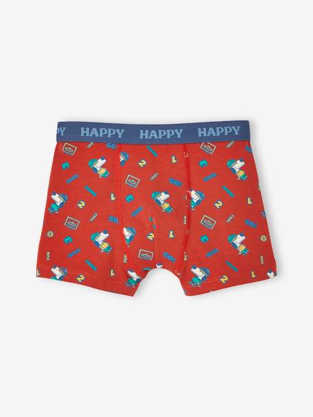 Lot de 5 boxers stretch chien garçon bleu grisé 5 - vertbaudet enfant 