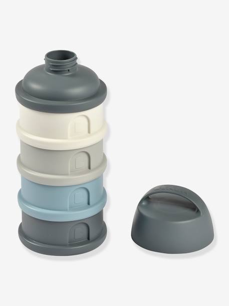 Boîte doseuse de lait 4 compartiments BEABA gris+Mineral grey/pink+vert 6 - vertbaudet enfant 