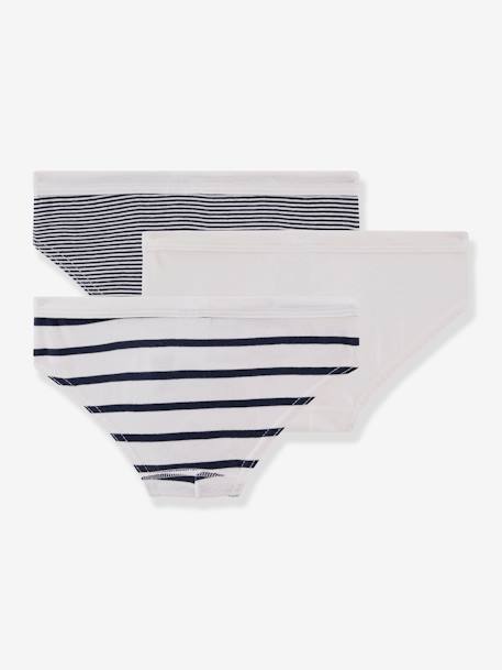 Lot de 3 slips PETIT BATEAU blanc 2 - vertbaudet enfant 