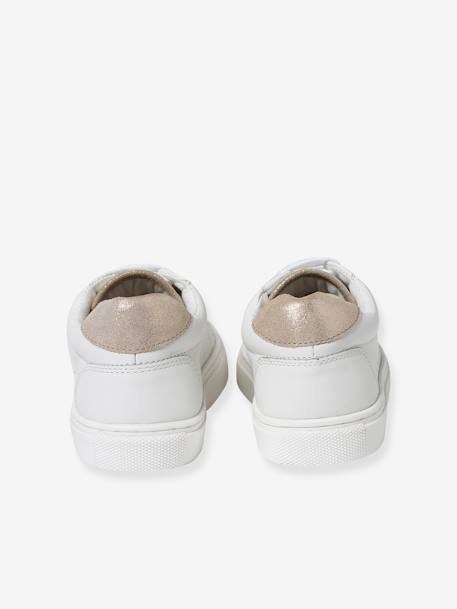 Baskets en cuir enfant blanc 7 - vertbaudet enfant 