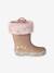 Bottes de pluie fourrées en caoutchouc enfant rose 2 - vertbaudet enfant 