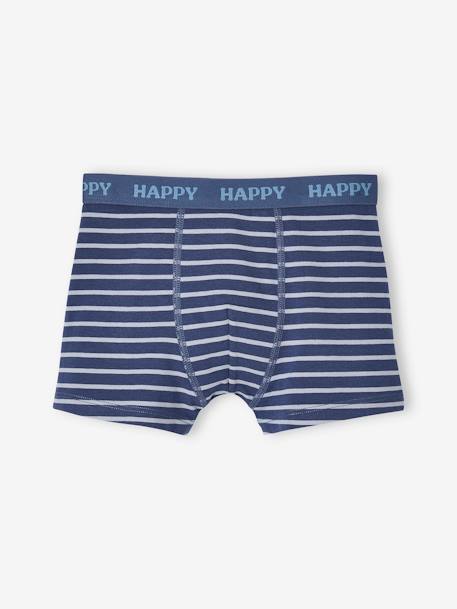 Lot de 5 boxers stretch chien garçon bleu grisé 4 - vertbaudet enfant 