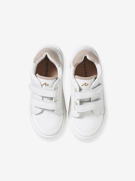 Baskets en cuir enfant blanc 11 - vertbaudet enfant 