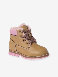 -Boots fourrées lacées fille collection maternelle