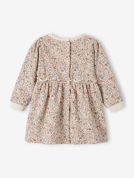 Robe bébé en molleton beige doré+bleu nuit+Léopard 5 - vertbaudet enfant 