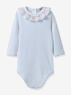 Bébé-Body-Body Bébé à smocks - Coton biologique CYRILLUS