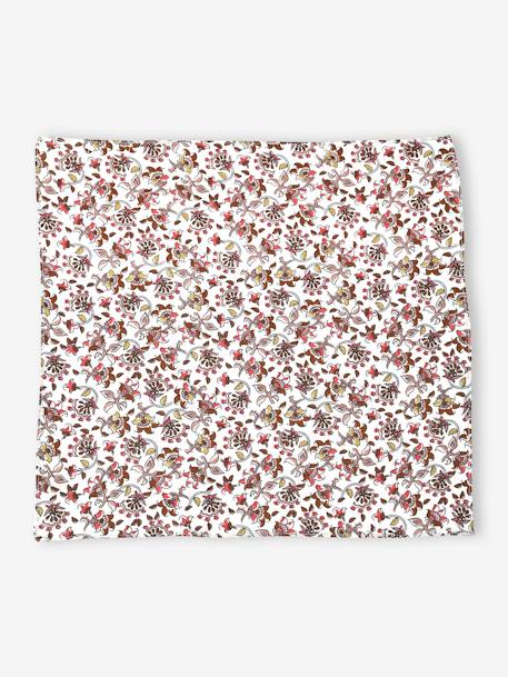 Foulard fleuri personnalisable bébé fille écru 2 - vertbaudet enfant 