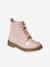 Boots lacées et zippées fille collection maternelle rose 1 - vertbaudet enfant 