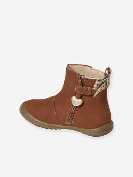 Boots zippées fille collection maternelle marron 3 - vertbaudet enfant 