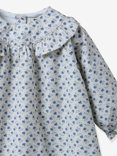 Robe Bébé imprimé fleuri CYRILLUS blanc imprimé 3 - vertbaudet enfant 