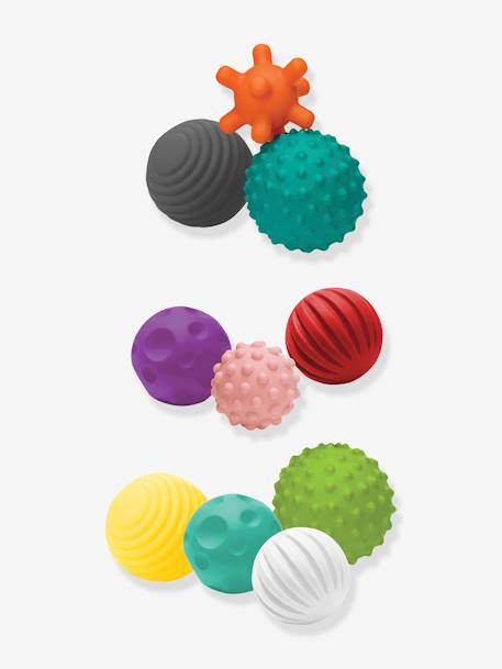 Set 10 balles Souples Sensorielles - INFANTINO multicolore 1 - vertbaudet enfant 