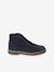 Boots lacées et zippées en cuir enfant collection maternelle marine 3 - vertbaudet enfant 