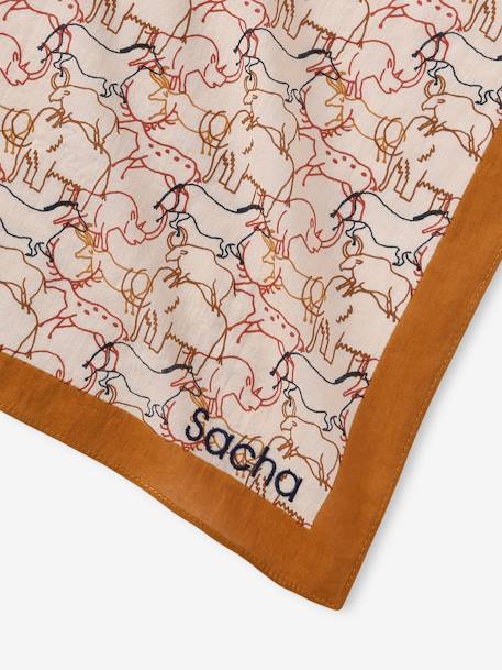 Foulard animaux personnalisable garçon noix de pécan 6 - vertbaudet enfant 