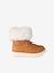 Boots zippées fourrées fille collection maternelle camel 2 - vertbaudet enfant 