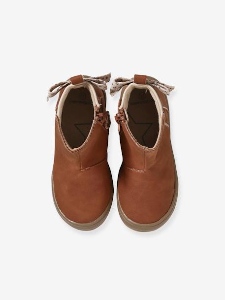 Boots zippées fille collection maternelle marron 4 - vertbaudet enfant 