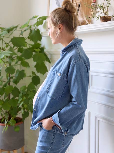 Chemise en jean grossesse et allaitement denim brut 6 - vertbaudet enfant 