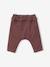 Pantalon bébé en velours aubergine 1 - vertbaudet enfant 