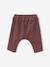 Pantalon bébé en velours aubergine 2 - vertbaudet enfant 