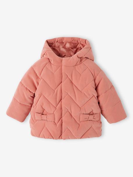 Manteau 3 en 1 bébé matelassé bleu ardoise+rose 9 - vertbaudet enfant 