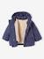 Manteau 3 en 1 bébé matelassé bleu ardoise+rose 2 - vertbaudet enfant 