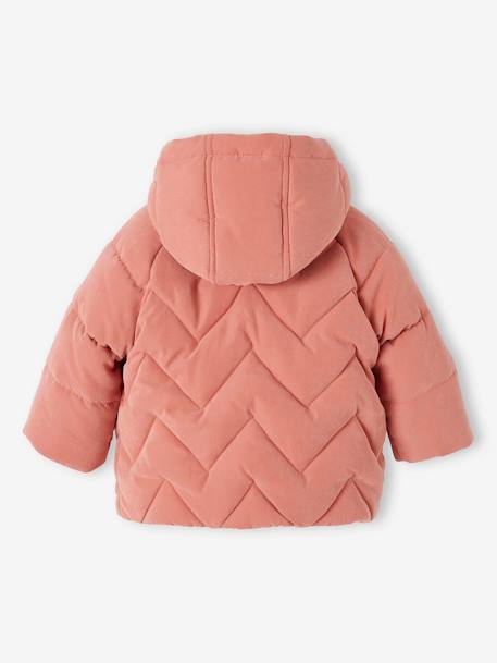 Manteau 3 en 1 bébé matelassé bleu ardoise+rose 11 - vertbaudet enfant 